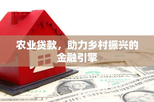 金昌农业贷款，助力乡村振兴的金融引擎