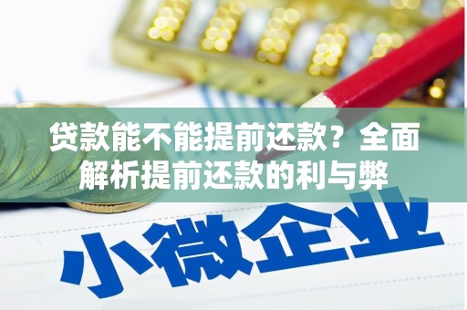 金昌贷款能不能提前还款？全面解析提前还款的利与弊
