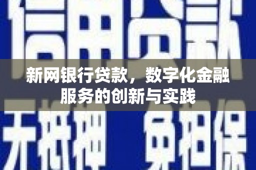 金昌新网银行贷款，数字化金融服务的创新与实践