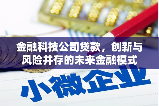 金昌金融科技公司贷款，创新与风险并存的未来金融模式