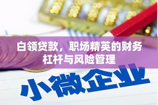 金昌白领贷款，职场精英的财务杠杆与风险管理