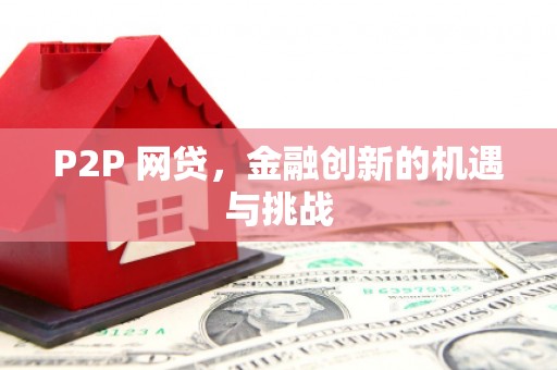 金昌P2P 网贷，金融创新的机遇与挑战