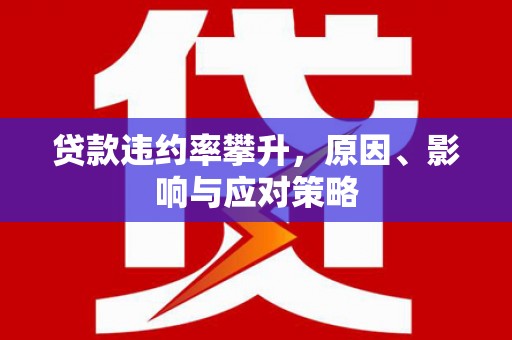 金昌贷款违约率攀升，原因、影响与应对策略