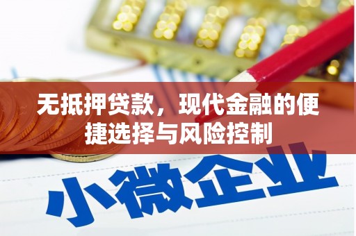 金昌无抵押贷款，现代金融的便捷选择与风险控制