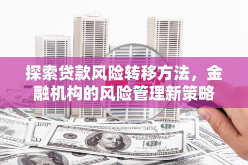 金昌探索贷款风险转移方法，金融机构的风险管理新策略