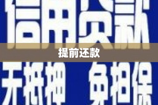 金昌提前还款