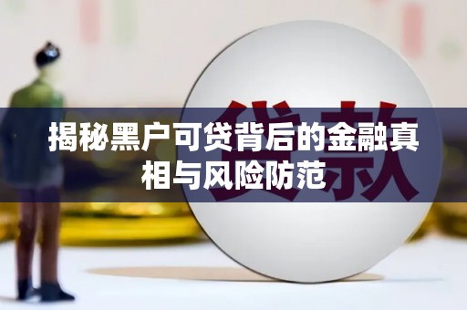 金昌揭秘黑户可贷背后的金融真相与风险防范