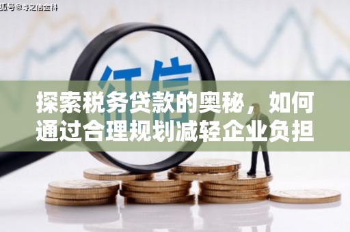 金昌探索税务贷款的奥秘，如何通过合理规划减轻企业负担
