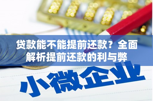 金昌贷款能不能提前还款？全面解析提前还款的利与弊
