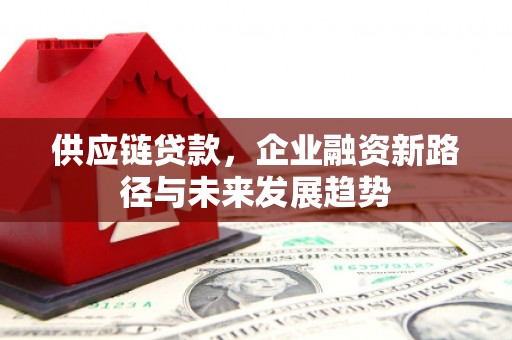 金昌供应链贷款，企业融资新路径与未来发展趋势
