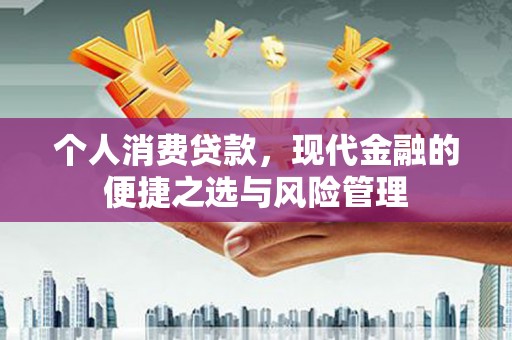 金昌个人消费贷款，现代金融的便捷之选与风险管理