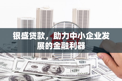 金昌银盛贷款，助力中小企业发展的金融利器