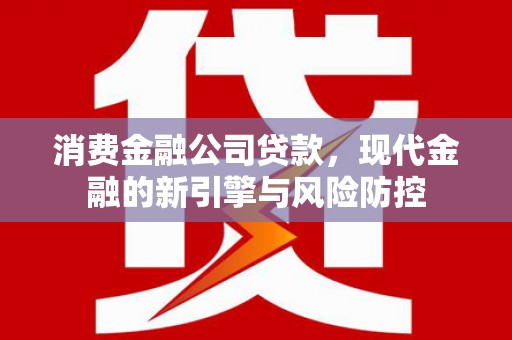 金昌消费金融公司贷款，现代金融的新引擎与风险防控