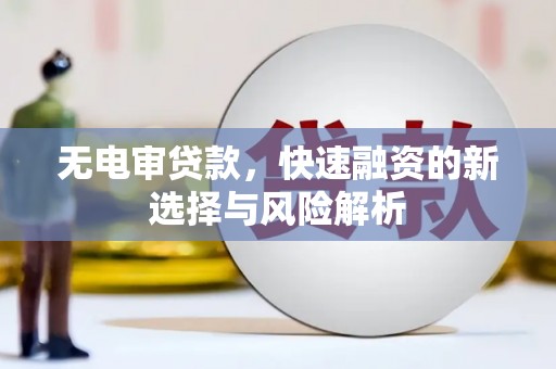金昌无电审贷款，快速融资的新选择与风险解析
