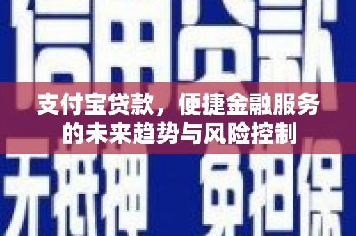 金昌支付宝贷款，便捷金融服务的未来趋势与风险控制
