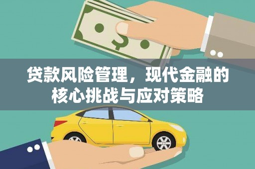 金昌贷款风险管理，现代金融的核心挑战与应对策略