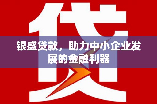 金昌银盛贷款，助力中小企业发展的金融利器