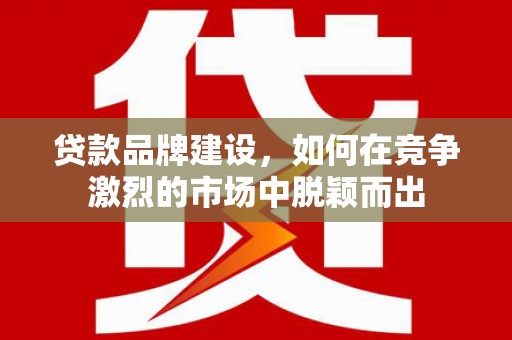 金昌贷款品牌建设，如何在竞争激烈的市场中脱颖而出
