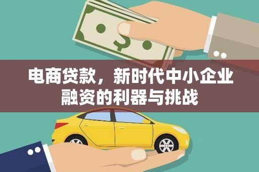 金昌电商贷款，新时代中小企业融资的利器与挑战