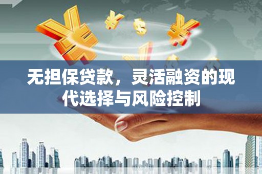 金昌无担保贷款，灵活融资的现代选择与风险控制