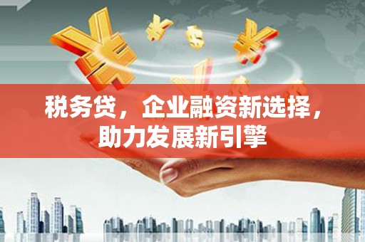金昌税务贷，企业融资新选择，助力发展新引擎
