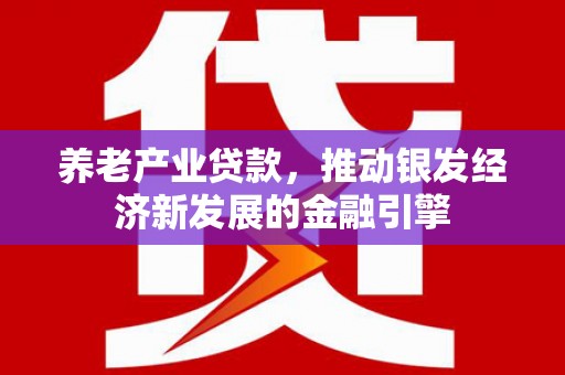 金昌养老产业贷款，推动银发经济新发展的金融引擎