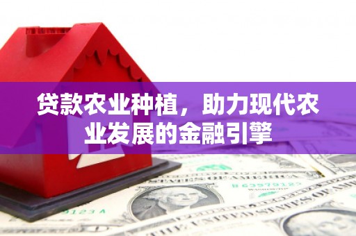 金昌贷款农业种植，助力现代农业发展的金融引擎