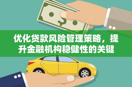 金昌优化贷款风险管理策略，提升金融机构稳健性的关键