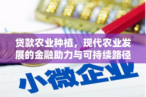 金昌贷款农业种植，现代农业发展的金融助力与可持续路径