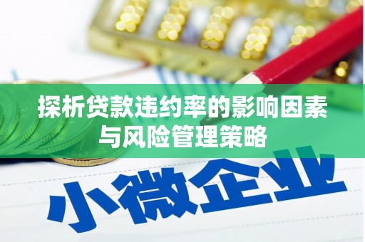 金昌探析贷款违约率的影响因素与风险管理策略