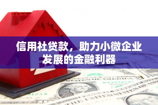 金昌信用社贷款，助力小微企业发展的金融利器