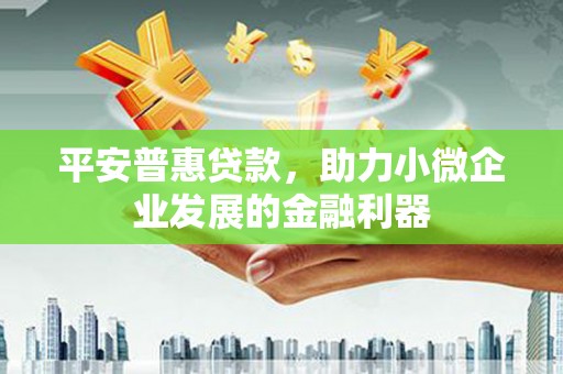 金昌平安普惠贷款，助力小微企业发展的金融利器