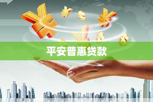 金昌平安普惠贷款