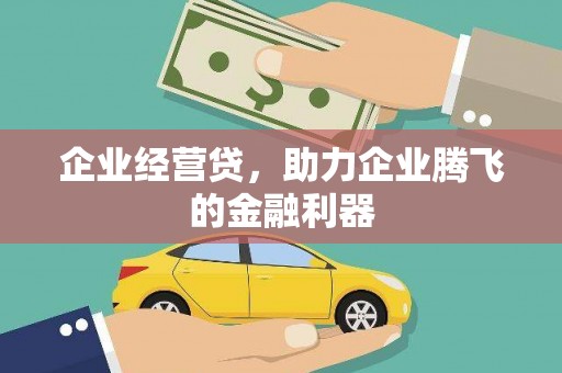 金昌企业经营贷，助力企业腾飞的金融利器