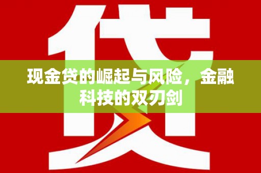 金昌现金贷的崛起与风险，金融科技的双刃剑
