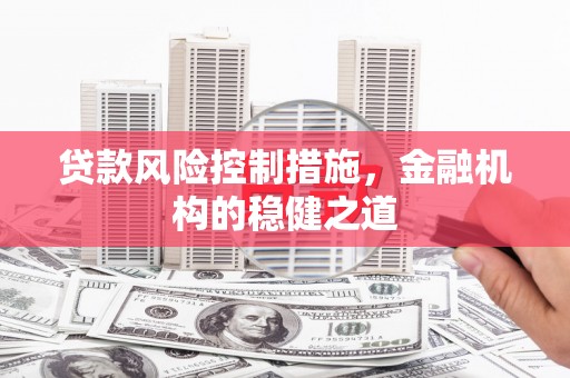 金昌贷款风险控制措施，金融机构的稳健之道