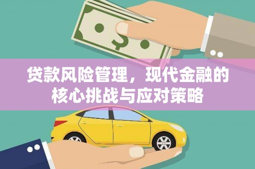 金昌贷款风险管理，现代金融的核心挑战与应对策略