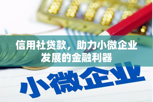 金昌信用社贷款，助力小微企业发展的金融利器