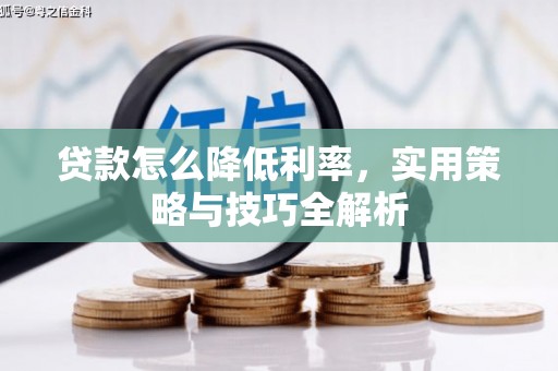 金昌贷款怎么降低利率，实用策略与技巧全解析