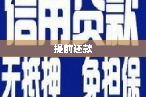 金昌提前还款