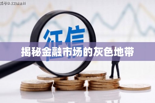 金昌揭秘金融市场的灰色地带