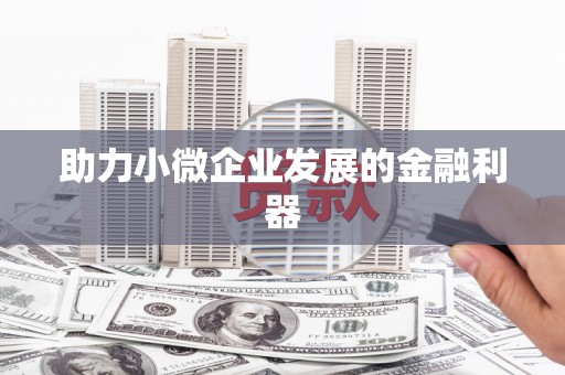 金昌助力小微企业发展的金融利器