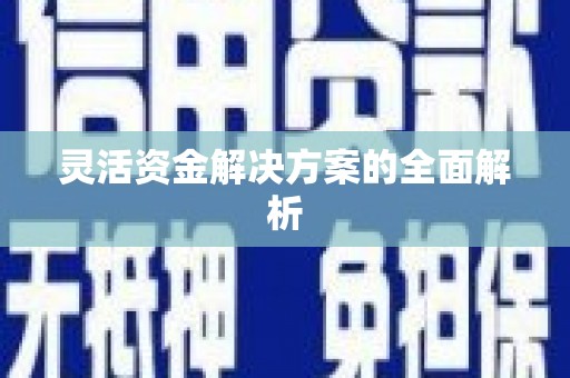 金昌灵活资金解决方案的全面解析